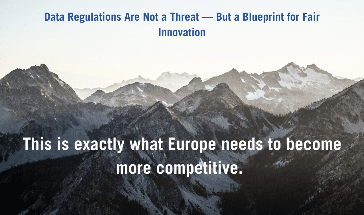 EU data regulations and AI innovation blueprint