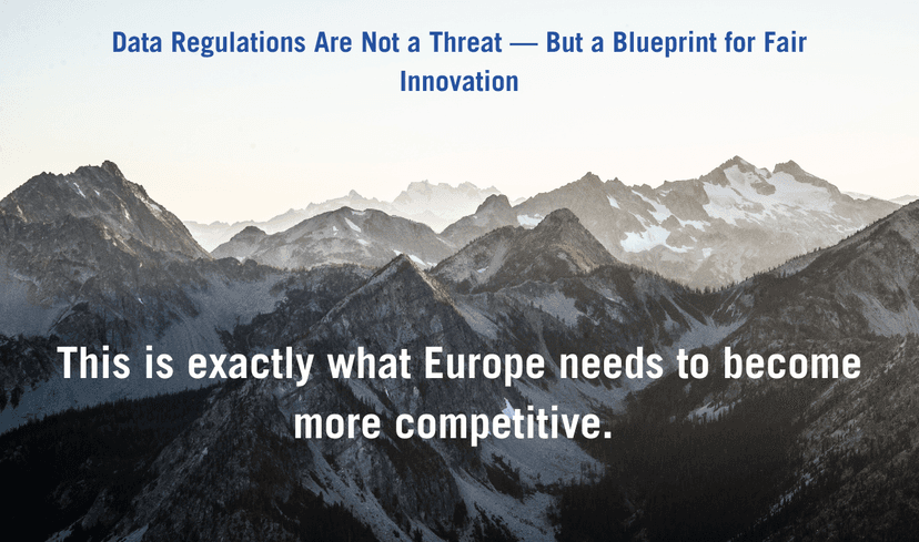 EU data regulations and AI innovation blueprint